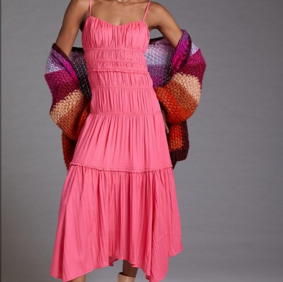 Anthropologie Ruched Slip Dress - black - Picture 12 of 14